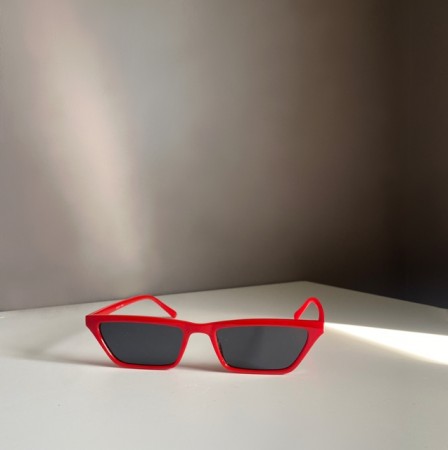 Cat Eye røde solbriller