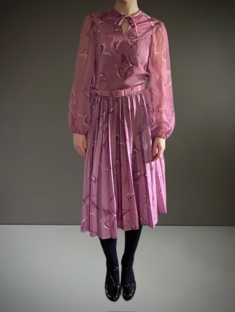 Langermet kjole Str 14 - EUROFASHION 1960 tallet