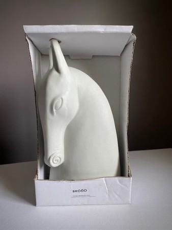 BRODD Keramikk hestefigur skulptur - Anette Edmark IKEA 1990 tallet