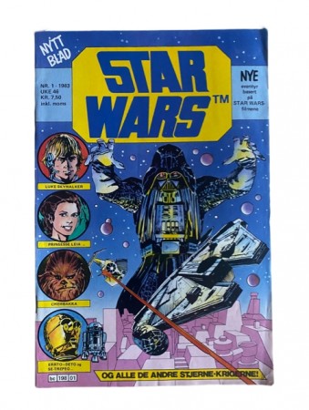 Første Norske utgave av Star Wars tegneserie - Nr 1 1983