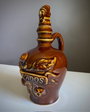 CALVADOS karaffel dekanter i glasert keramikk - Frankrike 1970 tallet