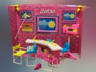 Barbie TV studio dukketilbehør dukkemøbler 0815 i original emballasje Mattel 1986 thumbnail