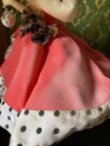 Rockabilly Bradley Big Eye cloth-faced  Faux Kawaii doll dukke - Korea/ Japan 1970 tallet thumbnail