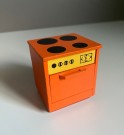 Lundby dukkehusmøbler 1:16 - kjøkkeninnredning malt tre 1960 tallet thumbnail