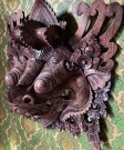 Stor Barong Balinese Indonesisk veggmaske i edeltre thumbnail