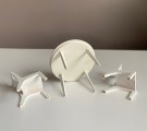 Lundby dukkehus møbler tilbehør 1:18 - kjøkkenbord (4330) og stoler (4331) 1980 tallet thumbnail