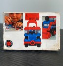 LEGO System blå traktor Legoland 604 i original eske og byggeinstruksjon lansert 1971 thumbnail