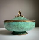 Art Deco skål i messing/ bronse 1920- 1950 thumbnail