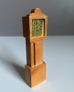 Barton/ Lundby dukkehusmøbel 1:18 - Gulvur klokke i tre 1970 tallet thumbnail