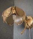 Lotus/tulipan/Hollywood vegglampe messing glass SEGO Armatur thumbnail