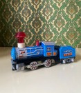 Locomotive blått blikktog 570 ST-1 med friksjonsmotor i original eske MF 712 China 1960-tallet thumbnail