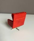 Charlotte møbler dukkehus møbel tilbehør 1:18 - Lenestol 1960 tallet  thumbnail