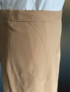 COURTAULDS Lirelle beige plissé skjørt med høyt liv  Str M/ 38 - 1960 tallet thumbnail