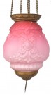 Antikk rosa måneskinn  lampe, 1890-tallet thumbnail