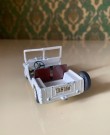 Militært kjøretøy hvit jeep modellbil 814 UNISEF logo Tekno Denmark 1960-tallet thumbnail