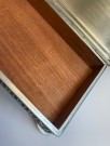 Sigar skrin/ beholder/ eske i tinn/ pewter og teak finér 350 - HAUGRUD Norway 1970 tallet thumbnail