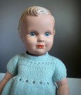 Vintage celluloid/ tortulon/ hard plast dukke - Muslinge Danmark 1950 tallet thumbnail