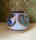 Cactus rund og robust vase/bolle i glasert steingods/keramikk 3115 2 -  Noomi Backhausen Søholm Bornholm Denmark 1970 thumbnail