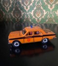 Volga scale model diecast politi modellbil 1:43 USSR Sovjet 1980-tallet thumbnail