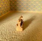 Lundby dukkehus møbel tilbehør 1:18 - aviskurv i tre (6855) 1970 tallet thumbnail