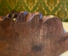 Signert antikk asiatisk trefigur edeltre - Kina China 1900 tallet thumbnail