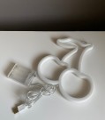 Neon LED lampe  - rosa/ grønn cherry thumbnail