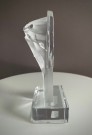 Bohemia Kristus figur i krystallglass - DESNA Tsjekkia thumbnail