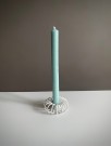 Spiral hvit enkel lysestake i metall thumbnail