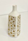 Hvit vase i porselen med håndmalt gulldekor 71 - Arne Lindaas Porsgrund Porselen PP Norway Norge 1970 tallet thumbnail