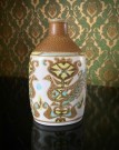 Baca birds vase med abstrakt fuglemotiv 713/3208 - Nils Thorsson Royal Copenhagen Aluminia Denmark 1960 tallet thumbnail