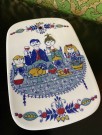 The family Turi-design veggplett platte smørefjøl i porselen Turi Oliver Figgjo Fajanse Norge 1970-tallet thumbnail