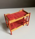 Lundby dukkehus møbler tilbehør 1:18 - våningssäng/ køyeseng barnerom (7500) 1970 tallet thumbnail