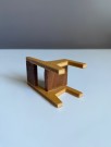 Barton Toys dukkehus møbel 1:18 -  Caroline’s Home Dining Room Collection stol i tre 1970 tallet thumbnail