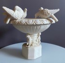 Fuglebad skulptur i alabast - Italia 1950/ 60 tallet thumbnail