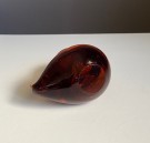 Rav gul Murano inspirert fugl/ figur i kunstglass - Rönneby Glasbruk/ Färe-Marcolin Konstglas Sverige 1960/ 70 tallet thumbnail