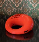 Toot a loop orange Space Age radio R-72 i plast - National Panasonic Japan 1970 tallet thumbnail