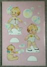 Kewpie Kin paper dolls 4488 ubrukt papirdukker authorized edition USA 1960-tallet thumbnail