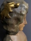 Antikk Art nouveau kvinnebyste i gips - Tyskland, 1900 tallet thumbnail