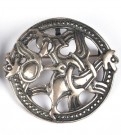 Norsk sølvbrosje 4,5 cm thumbnail