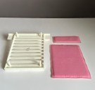 Brio Mobilia dukkehus møbler tilbehør 1:18 - Soveroms møbler 1970 tallet thumbnail