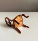 Lundby dukkehus møbler tilbehør 1:18 - Brun spisestuestol (1944) 1980 tallet thumbnail