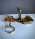 Silent butler/ bed warmer / askebeger og flaskeåpner, messing - 1950/ 70 tallet thumbnail