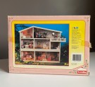 Lundby dukkehus møbler tilbehør 1:18 - hvit/ rosa spisestue møblement ( art. no. 9404) 1980 tallet thumbnail