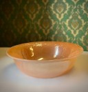 Stor opalin glass skål  orange luster glasur Oven Fire King ware 16 - Anchor Hocking USA 1950/ 60 tallet thumbnail