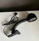 Clip on sort bordlampe - Alda Sverige 1980 tallet thumbnail