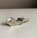 Mini/ miniatyr hundefigur i metall/ tinn  thumbnail