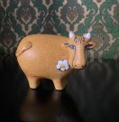 Djur dyrefigur ku i mattglasert keramikk steingods Lisa Larson Gustavsberg Sverige Sweden thumbnail