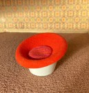 Lundby dukkehus møbler tilbehør 1:18 - POP fåtölj/ Space Age lenestol (5455) 1970 tallet thumbnail
