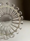 Sukker/ syltetøy/ godteri skål i transparent kunstglass thumbnail