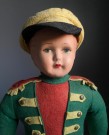 Stor majorette / soldat/ uniformert tøy/ stoff dukke med formstøpt hode thumbnail